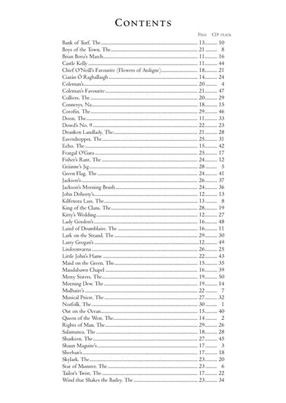 Table of contents from a book with chapter titles and page numbers.