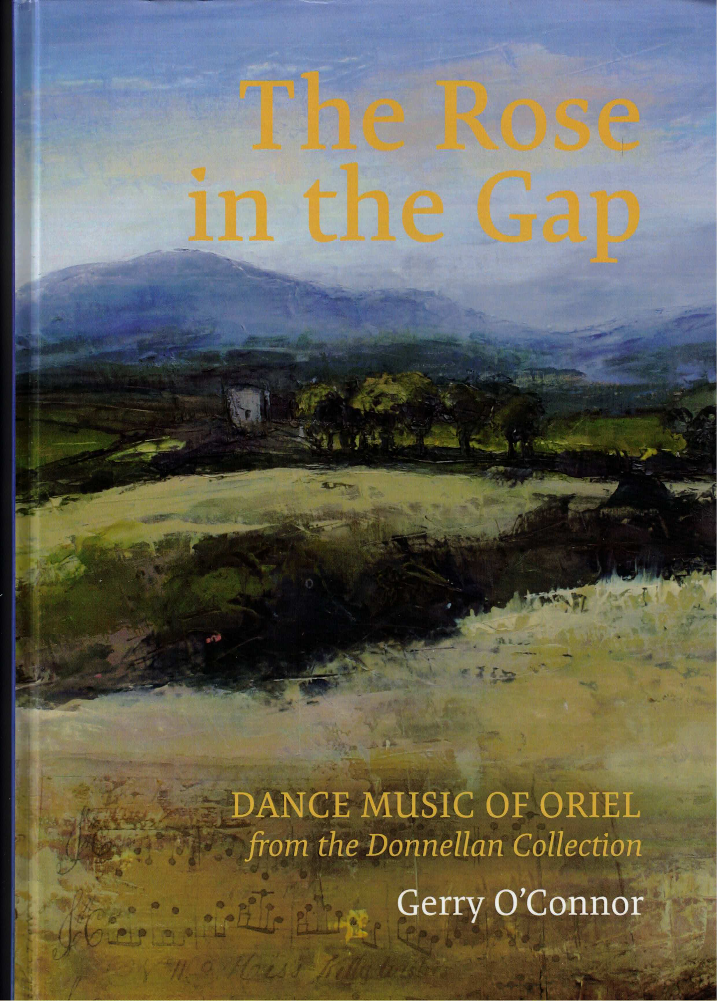 Book cover of 'The Rose in the Gap' with a landscape illustration and text.
