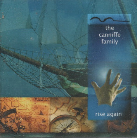 Album cover for 'the canniffe family' with shipwreck and hand design