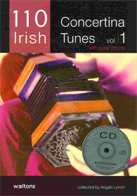 110 Irish Concertina Tunes - Volume 1 with Guitar chords